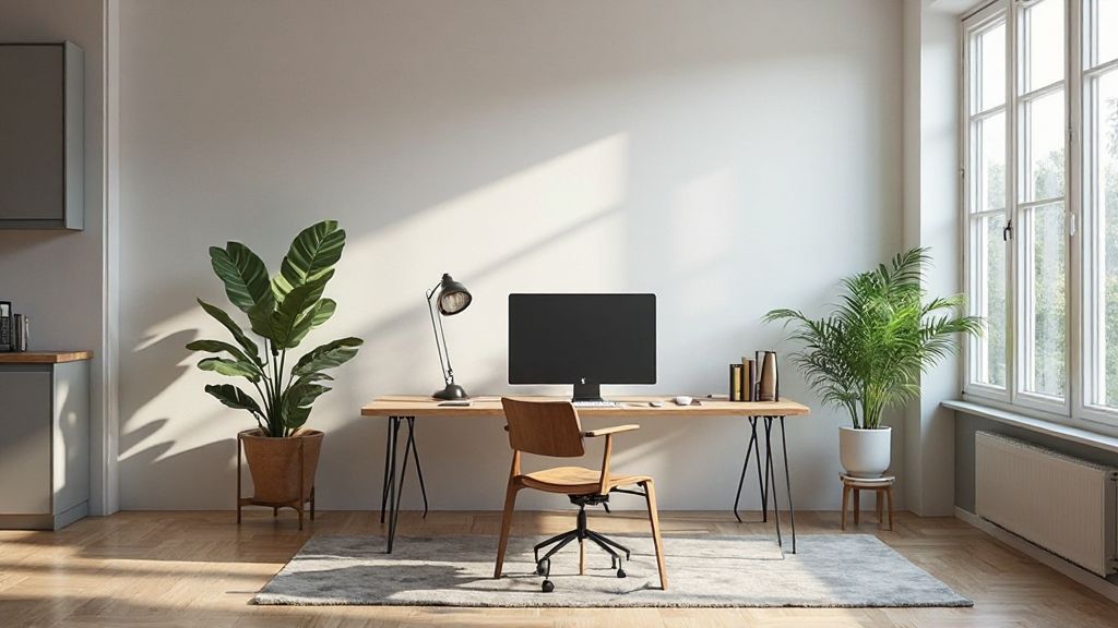 minimalist çalışma odası dekorasyonu - Konaak