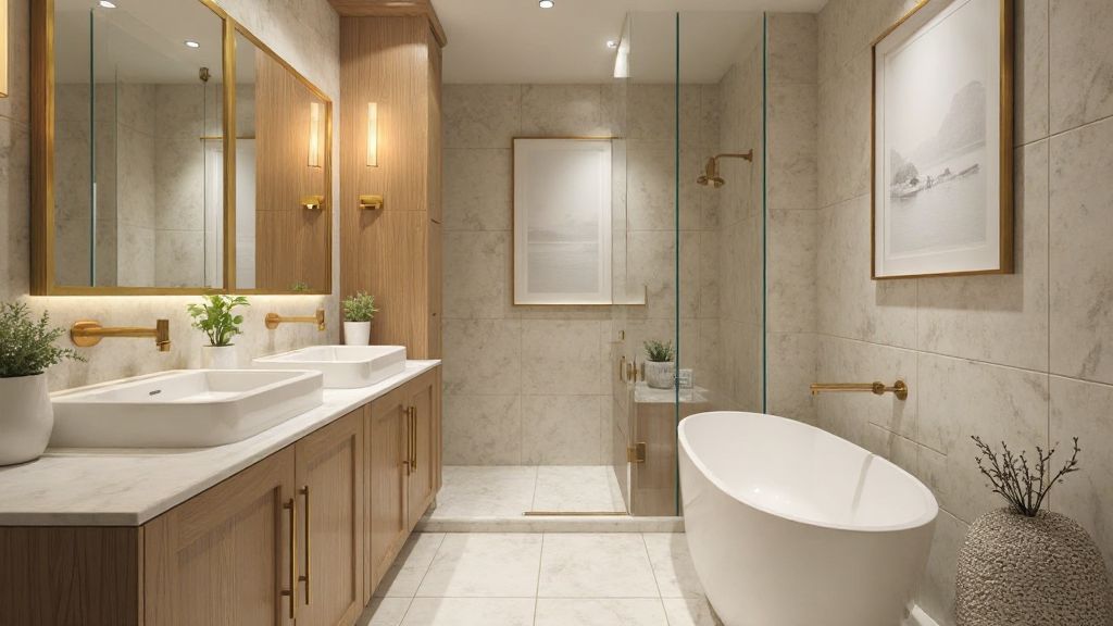 küçük banyo dekorasyonu - Konaak