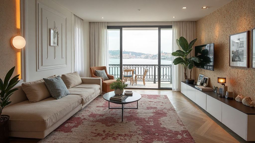 Adalar eşyalı kiralık daire