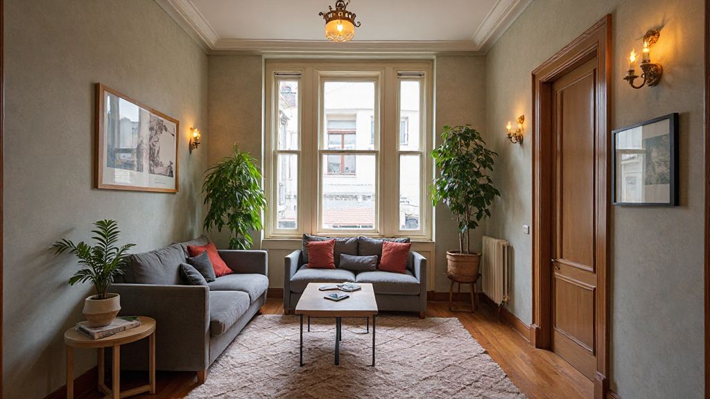Dolmabahçe kısa dönem kiralık daire, Konaak