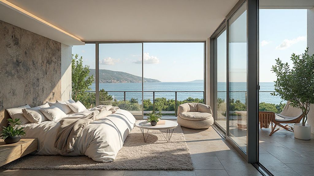 Adalar manzaralı kısa dönem kiralık daire 