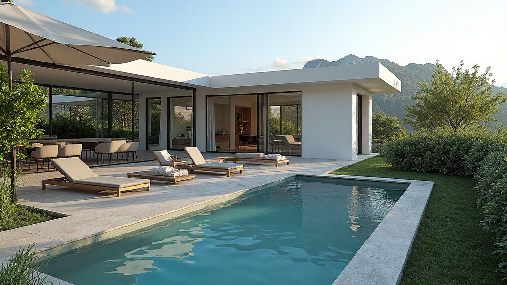 yemyeşil çevrede muhafazakar villa 