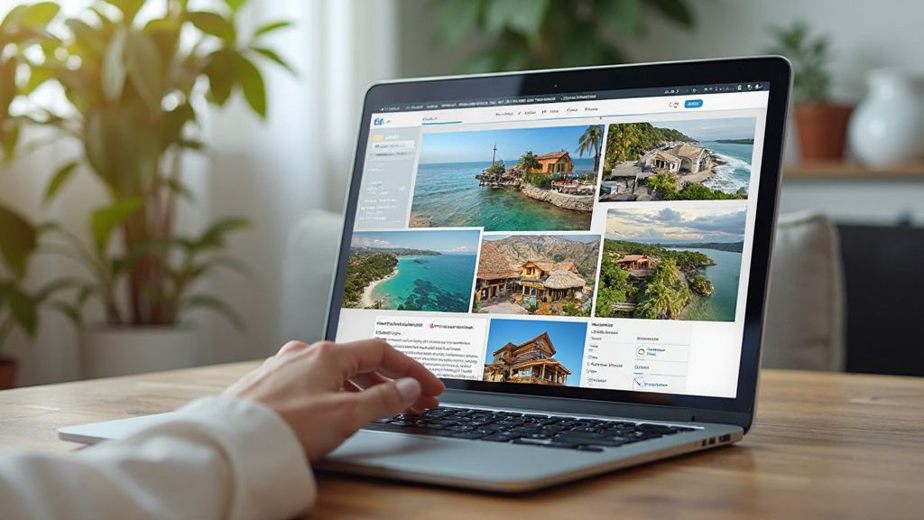 yabancıya ev kiralama sitesi, laptop, bilgisayar, ev ilanı arama
