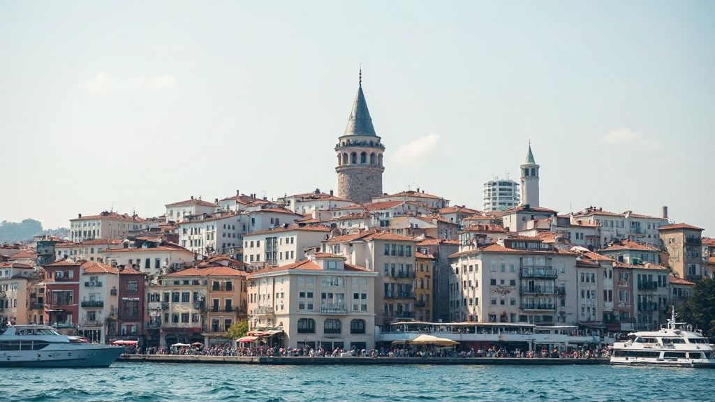istanbul simgesi, galata kulesi, beyoğlu