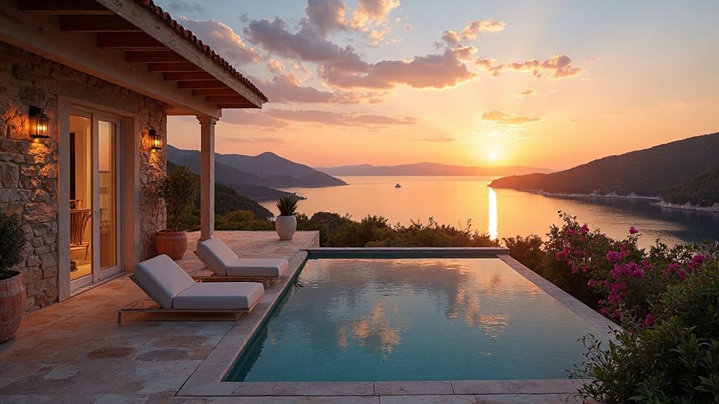 villa sunset, croatia vacation rental, hırvatistan tatil için ev kiralama villa kiralama